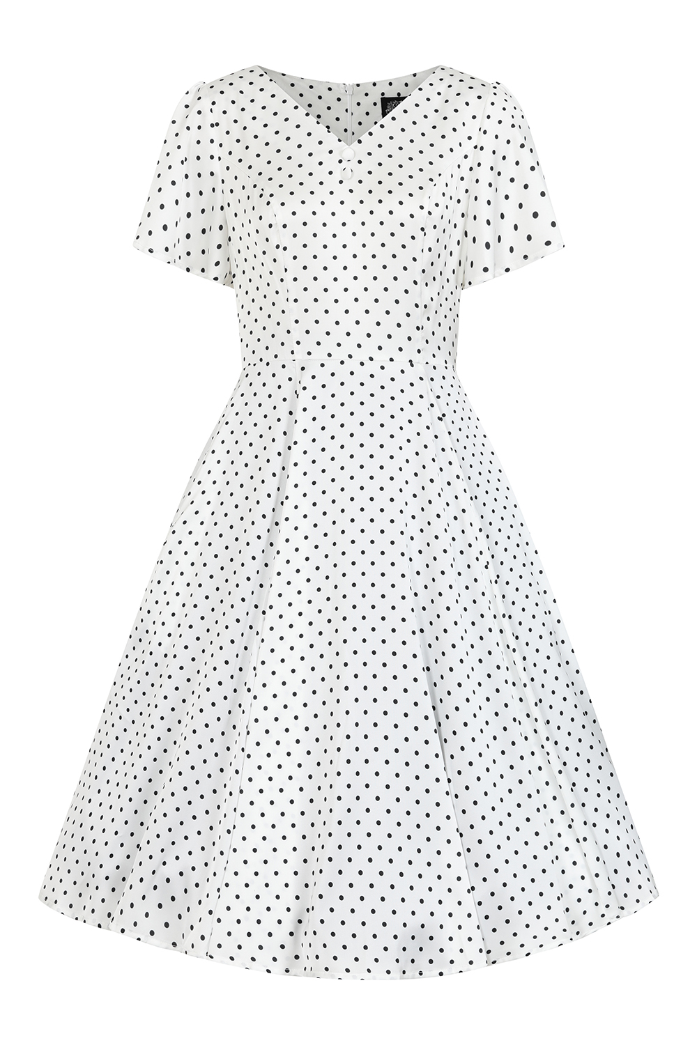Thea Polka Dot Swing Dress Hearts Roses London